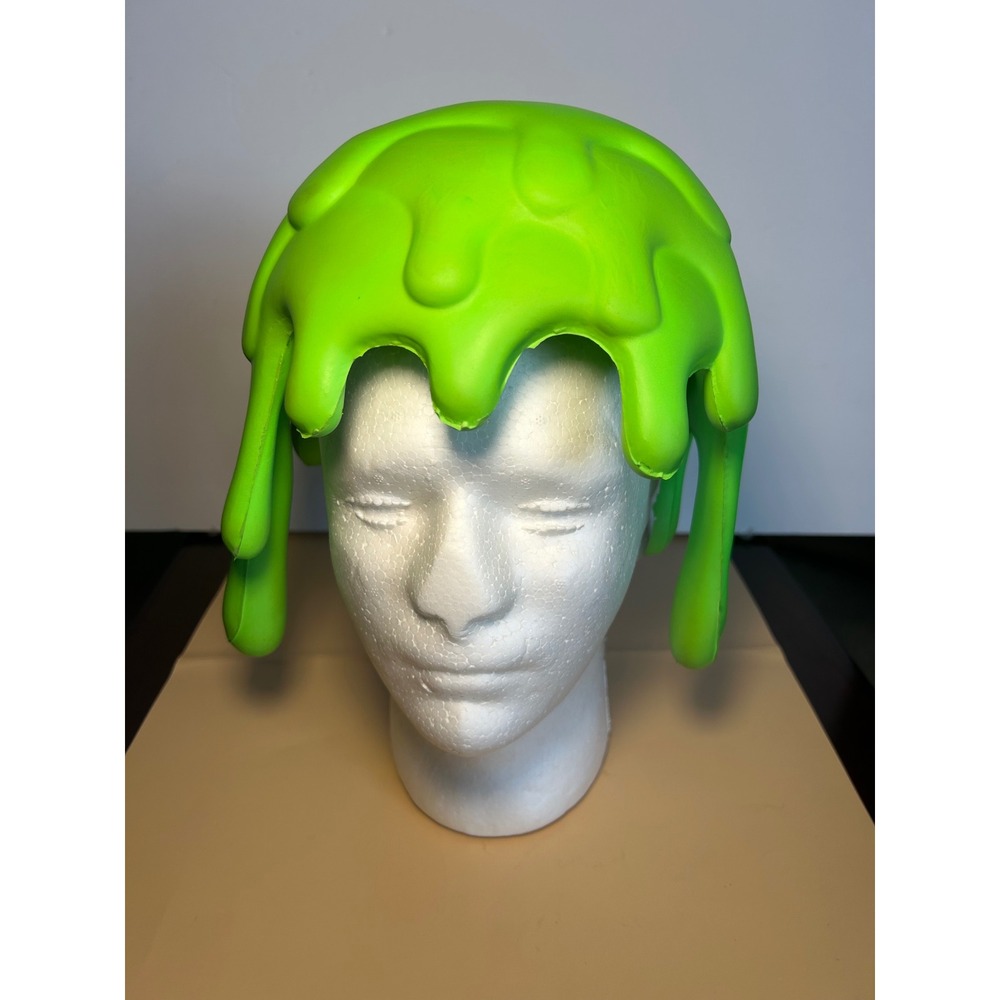 Nickelodeon Slimehead Neon Green Foam Drip Hat Costume Headpiece 2022